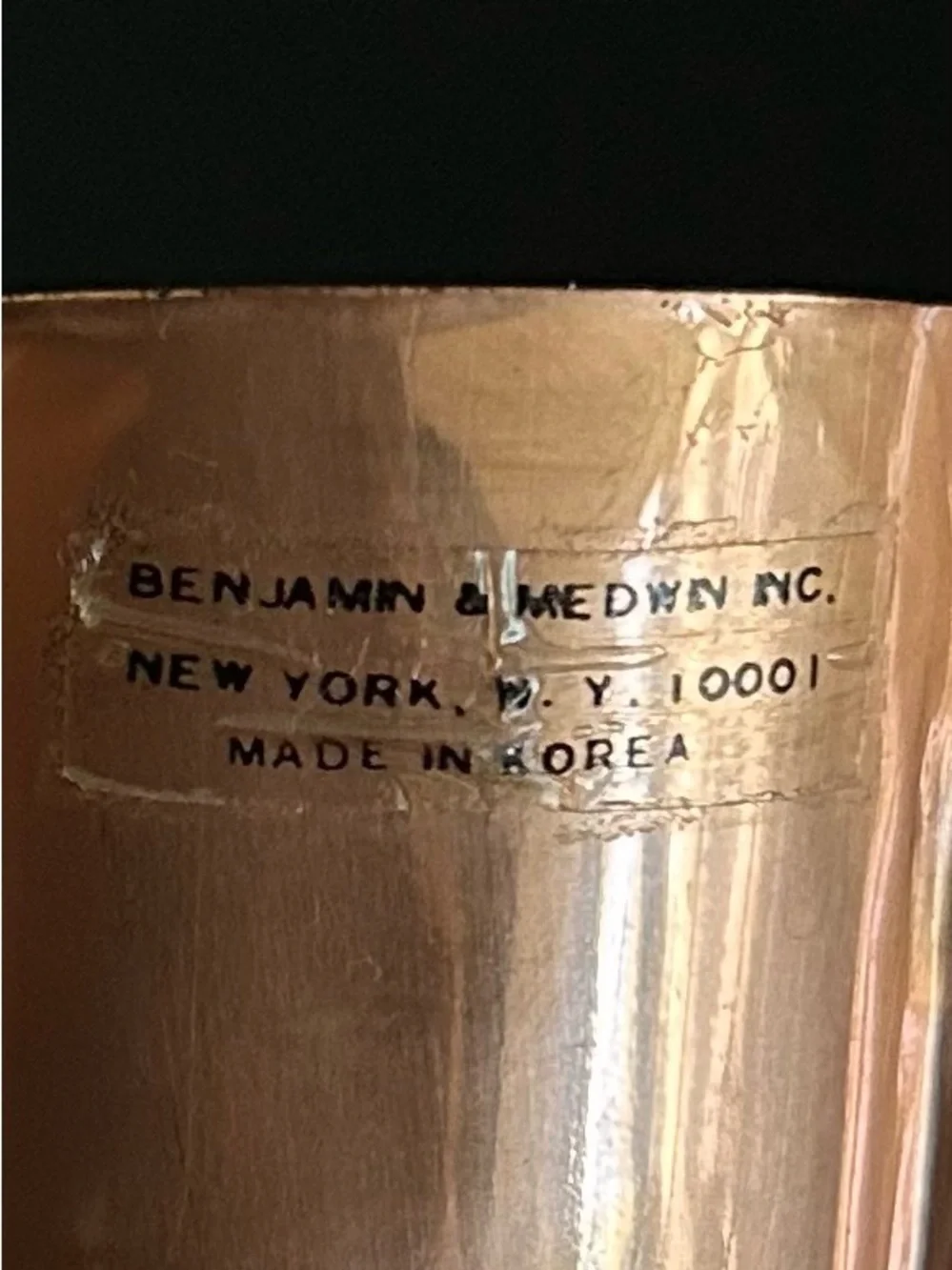 Vintage Benjamin & Medwin NY Copper Fruit Jello Mold 7.75